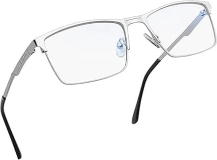 Blauw Licht Bril Zonder Sterkte - Blue Light Glasses - Computerbril - Zilver
