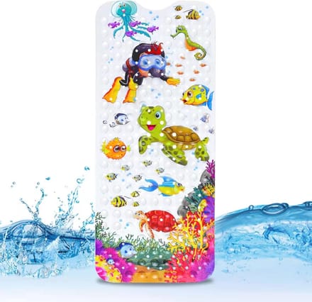 Antislip Badmat 100 x 40 cm met 200 Zuignappen - Machinewasbaar en Veilige Douchemat