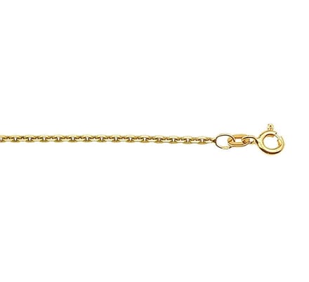 Doublé 10/000 Collier anker gediamanteerd 1 3101023 42