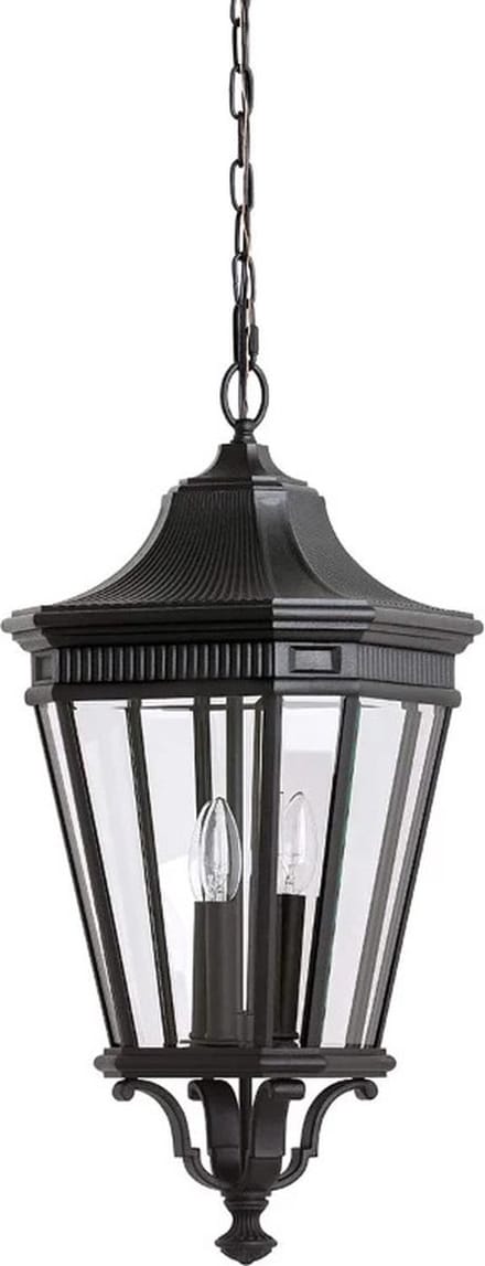 Feiss LED Buiten Hanglamp Cotswold Lane | 3X E14 Max 60W | Dimbaar | Black