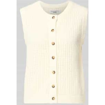 mouwloos vest slim fit van katoenmix