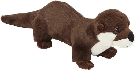 Ravensden pluche knuffel dier Otter - bruin - 23 cm - Otters - waterdieren