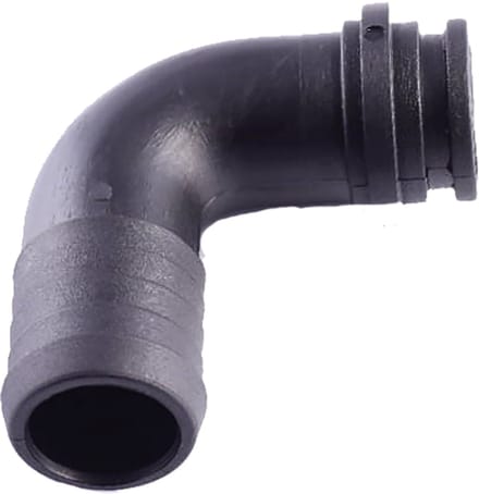 Agroplast - L-vormige Koppeling - 20mm/90° - Zwart - Oprijmat