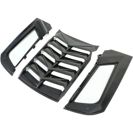 Achterruit Lamellen ABS Plastic Racing Stijl Weerbestendig Vervanging voor Mustang 2015?2021 gray