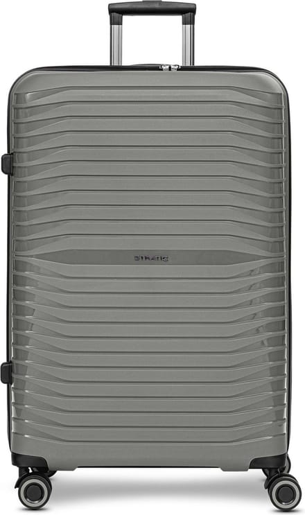 Stratic Shine 4 wielen Trolley 76 cm - Harde bagage - TSA slot - grey