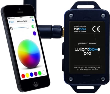 Blebox wLightBoxS Pro WiFi LED Dimmer 12-24V DC met Antenne