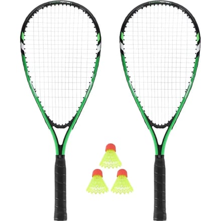 Nils NRS001 - Crosstrainer Set - 2 Rackets - 3 Shuttles - Groene Tas