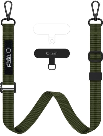 Tech-Protect C65 Rope Crossbody Lanyard - Olive