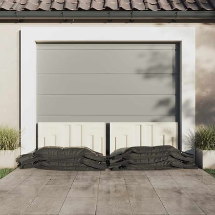 vidaXL - Zandzakken - 10 - st - 103x25 - cm - HDPE - donkergroen
