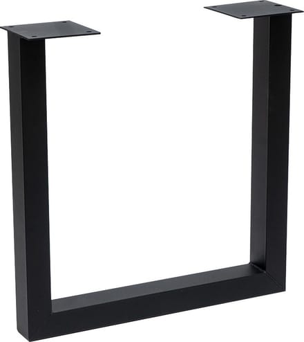 Bronx71® Tafelonderstel U-Frame metaal zwart (set van 2)