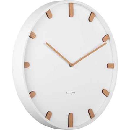 Karlsson Wandklok Grace - Wit - Ø40cm - Wandklok Modern
