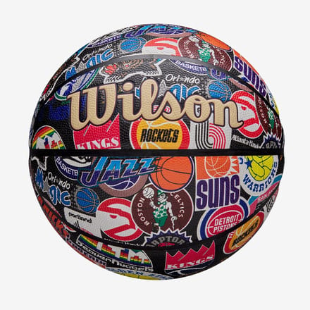 Wilson NBA All Teams Retro Basketbal Maat 7 - Outdoor & Indoor
