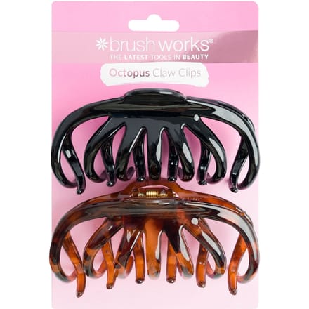 Brushworks Octopus Claw Clips - 2 Pack