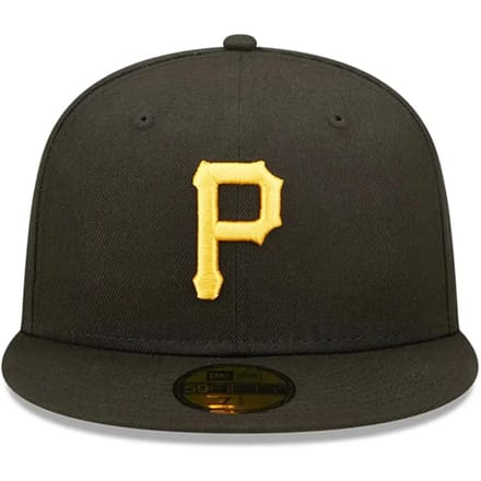 Pittsburgh Pirates Fitted Cap Black Yellow Cap Maat : 7/1.2