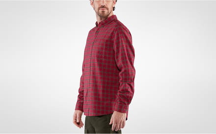 Fjallraven Ovik Flannel Shirt - Heren - Blouse - Dark Navy