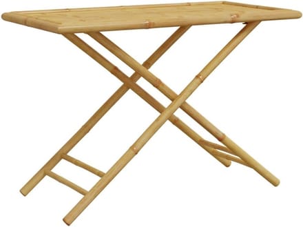 Opklapbare Bamboe Tuintafel 110x55x75cm - Balkontafel Buiten
