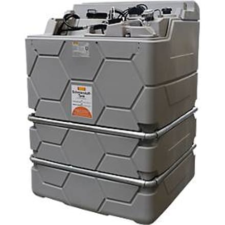 Smeermiddelentank CEMO CUBE Indoor Basic, 230 V elektrische pomp, 9 l/min, B 1200 x D 800 x H 1740 mm, 1000 l volume