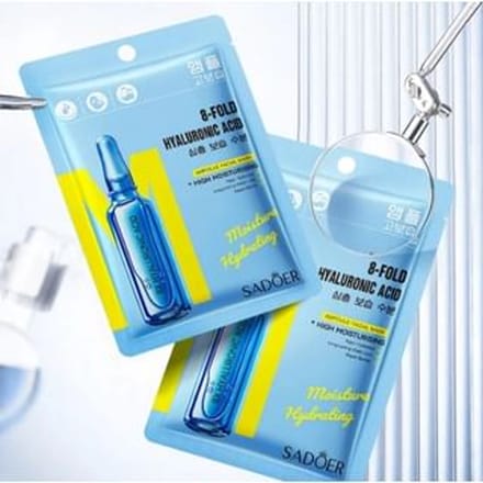SADOER - 8 Fold Hyaluronic Acid Ampoule Facial Mask - 6 Types Double Tea Tree - 25ml