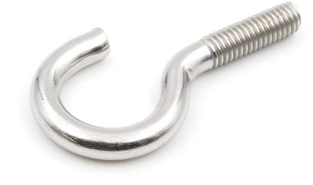 Dailygoods - Set van 10 Gebogen Roestvrijstalen Schroefhaken