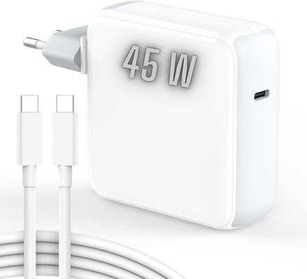 ViaDennis USB-C Oplader voor alle tablets - Snellader - universeel - Kabel + adapter - 45W