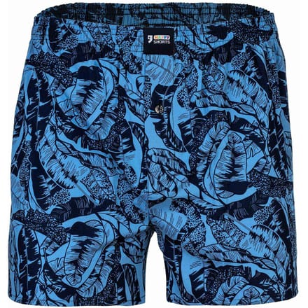 Happy Shorts Wijde Boxershort Heren Bladeren Print - Maat M
