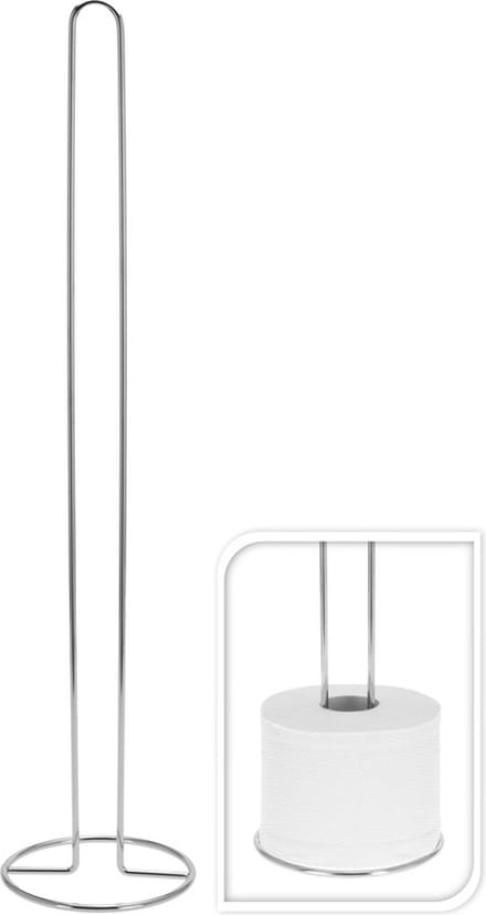 Excellent Houseware toiletrollen houder van metaal 61 x 15 cm