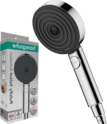 Pulsify Select S handdouche 3jet Activation chroom 24100000 - Hansgrohe met waterbesparing