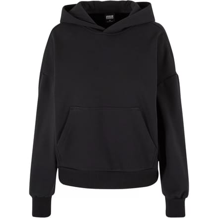 Urban Classics Trui met capuchon - Ladies Cozy Oversized Hoody - XS tot XL - voor Vrouwen - zwart