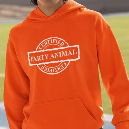 Oranje EK WK Koningsdag Hoodie Certified Party Animal XL