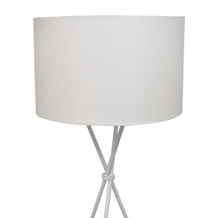 vidaXL Vloerlamp inclusief lampenkap wit
