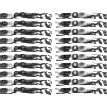 20 Pièces Bobines de Reliure Spirale en Plastique Diamètre 32mm 48 Dents 4:1 Pas Capacité 280 Feuilles Spirales de Reliure pour Document gray