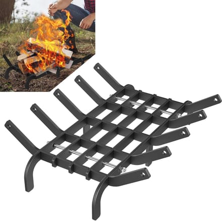 Houtskoolrooster van hoogwaardig staal - 41 x 31 cm - Voor open haard en camping