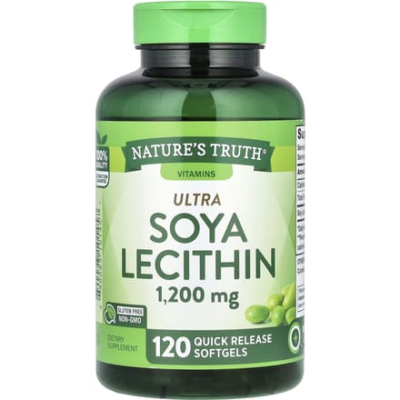 Nature's Truth, Lécithine de Soja Ultra, 1 200 mg, 120 gélules molles à libération immédiate