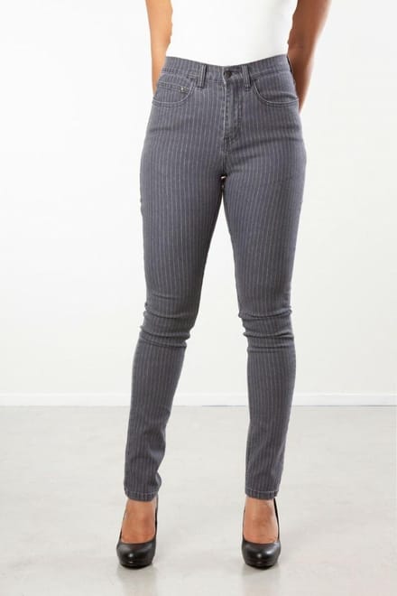 New Star dames broek Montreux grijs/wit - maat 29
