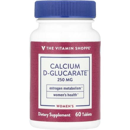 The Vitamin Shoppe, Women's Calcium D-Glucarate™, 250 mg, 60 tablets