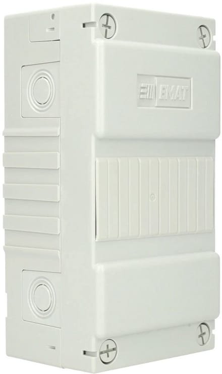 EMAT lege groepenkast 1-rij 6 modules 110x225mm - wit (85260102)