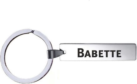 Sleutelhanger Met Naam - Babette - RVS