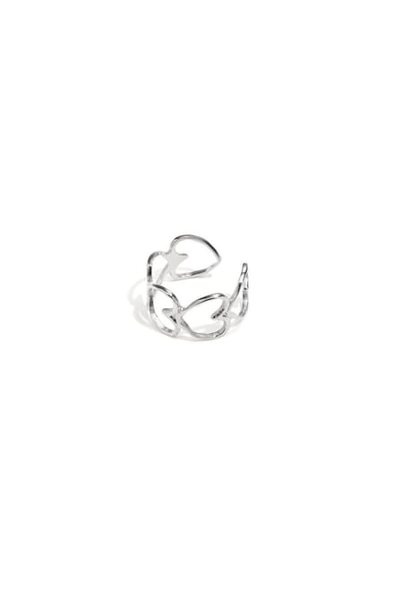 Elegante ring met harten - Goudkleur