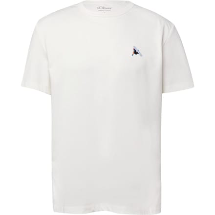 s.Oliver - male - T-shirt in zware jersey met artwork | Wintersportcollectie