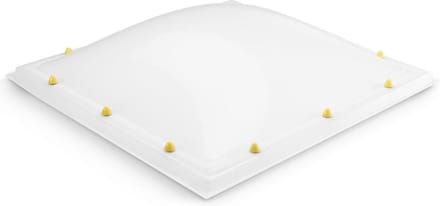 Skylux acrylaat lichtkoepel dubbelwandig - opaal 1500 x 1500 mm