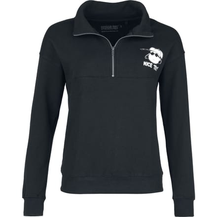 Peanuts Sweatshirts - Lucy - Nice try! - Trui met rits - S tot 3XL - voor Vrouwen - zwart