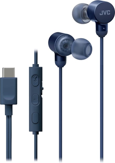 JVC HA-FR29UC-A - In-Ear USB-C Oordopjes + Remote - Blauw