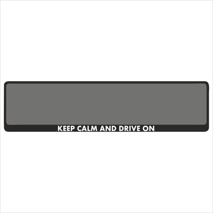 Kentekenplaathouder - Auto - Met Tekst - Keep calm and drive on - Voor Kentekenplaat 520x110mm