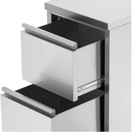 RVS werkkast - 2 lades - 50 x 60 cm - Royal Catering RCCD-2S