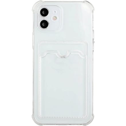 Mocaa iPhone 12 Pro Max Schokbestendig Slank Hoesje met Pasruimte Transparant