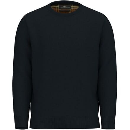 Fynch-Hatton Trui O-Neck Structure Supersoft Touch Navy / male
