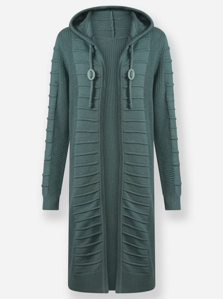 Lang gebreid vest