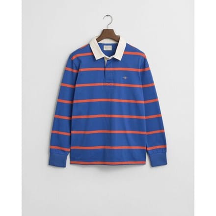 Gant Trui Thin Stripe Heavy Rugger Rich Blue / male