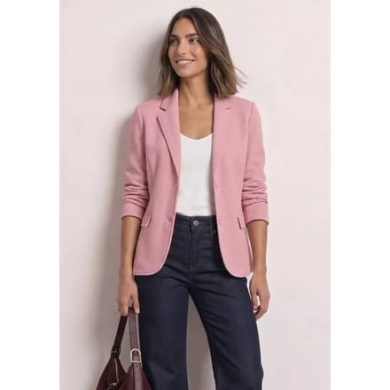 Eenvoudige blazer met structuur