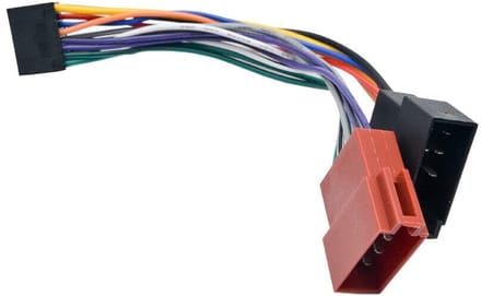 Auto-radio aansluitkabel, 12V, Iso stekker 16P